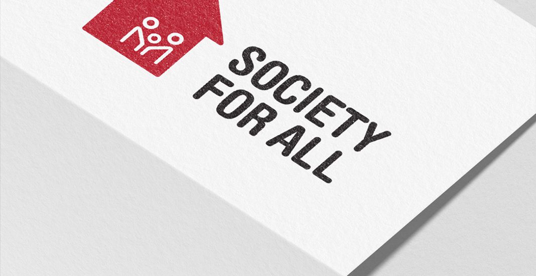 society for all logo - strongweb! creative group - graphic design studio