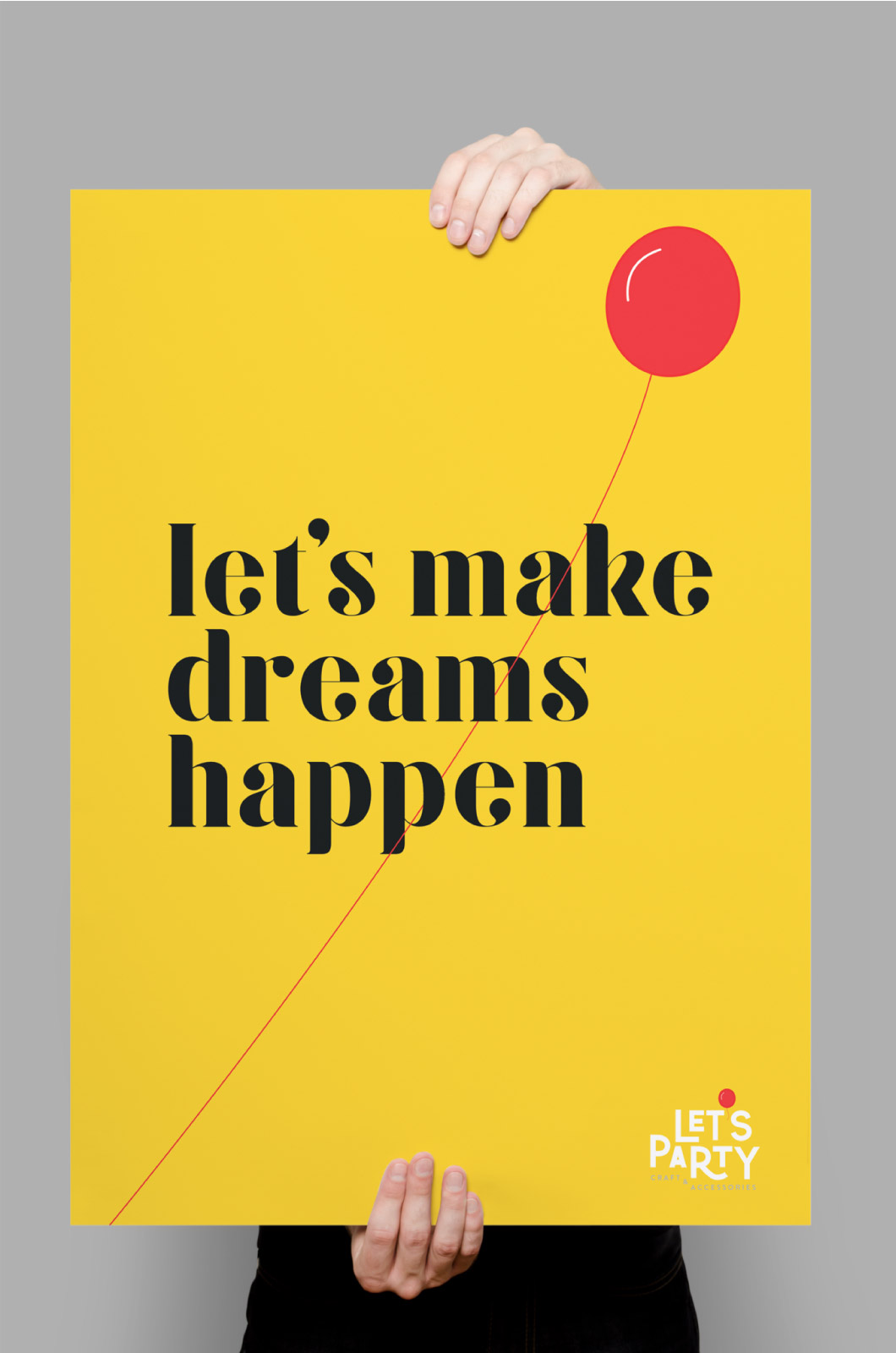 let's party poster - strongweb! creative group - graphic design studio